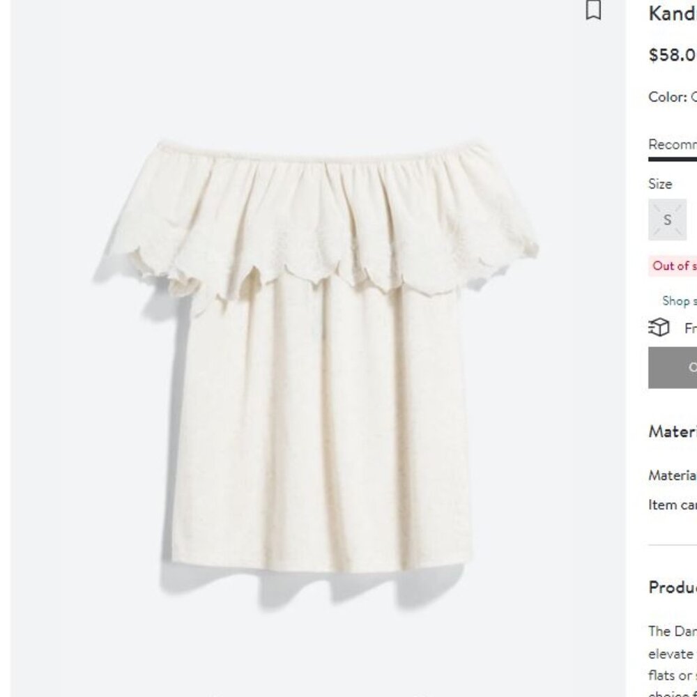 Daniel Rainn - Kandra Scalloped Off the Shoulder Knit Top